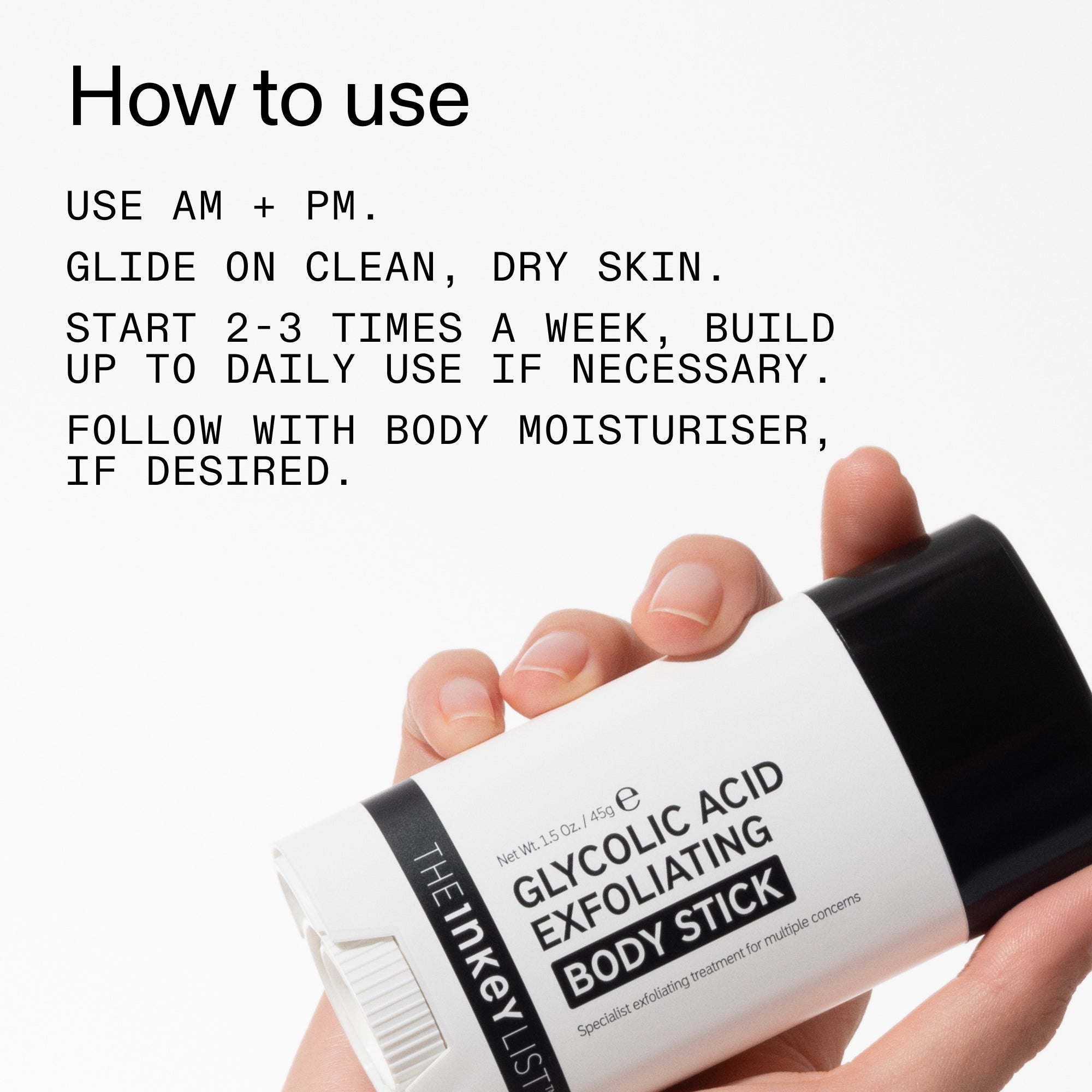 The INKEY List Glycolic Acid Exfoliating Body Stick