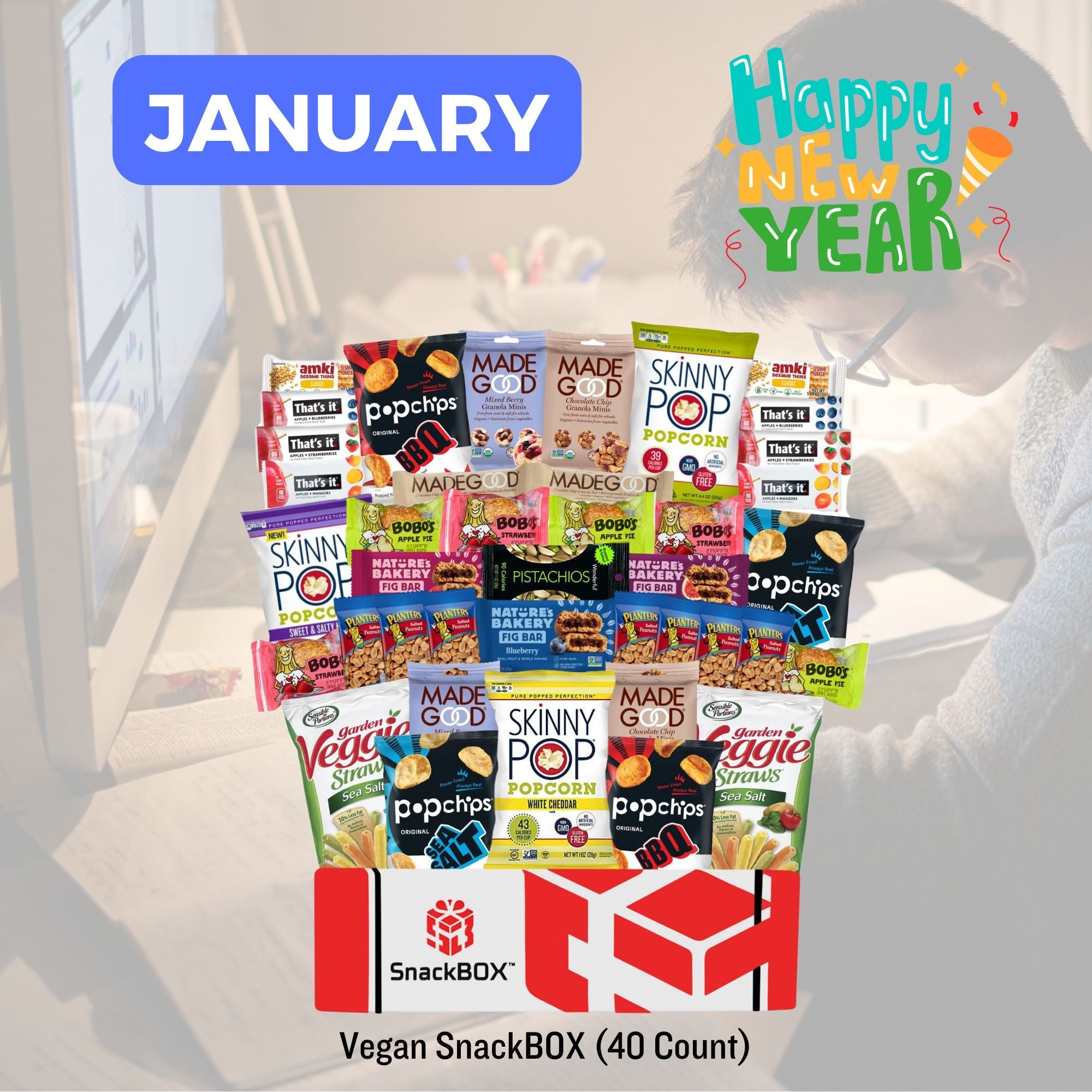(2025/2026) Monthly College Student SnackBOX Care Package Subscription Program | Snacks Delivered each Month!